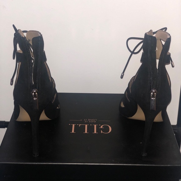 Back zipper, lace-up detail, silvertone hardware, Suede
4"Heel
Fit: true to size - Picture 3 of 3